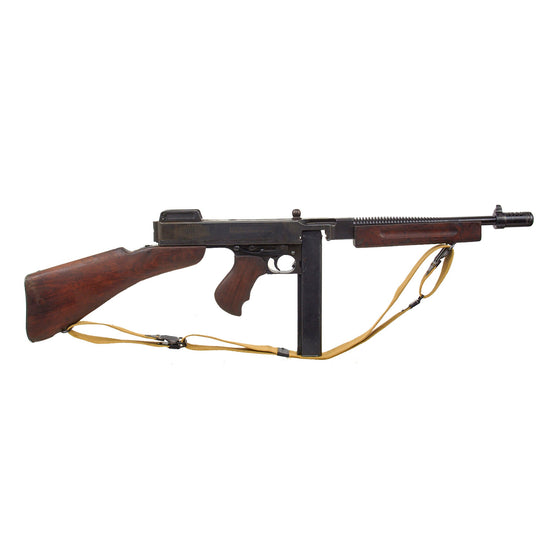 Original U.S. WWII Thompson M1928A1 Display Submachine Gun Serial NO.S-308354 - Original WW2 Parts Original Items