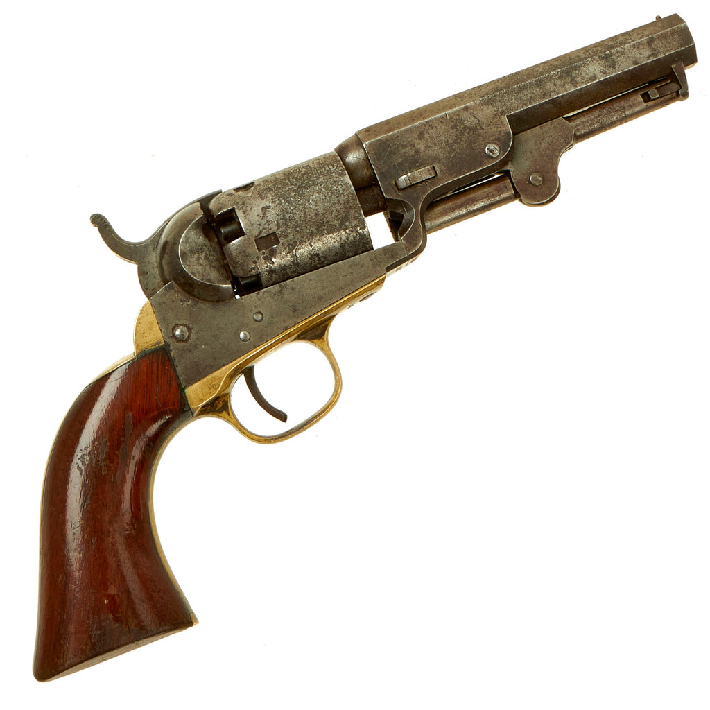 Original U.S. Civil War Colt M1849 Pocket Percussion Revolver with 4" Barrel made in 1857 - Matching Serial 132927 Original Items
