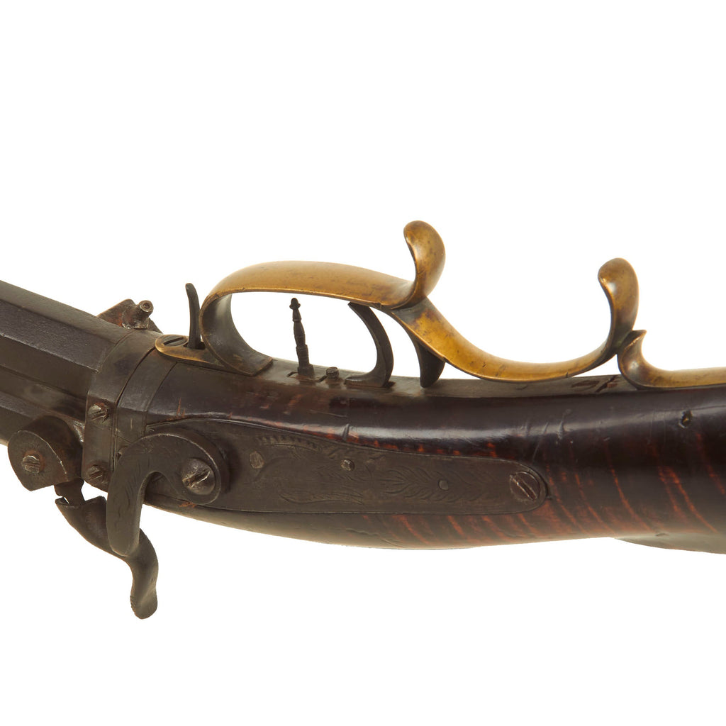 Original U.S. Pennsylvania Swivel Breech Double Barrel Percussion Rifl ...