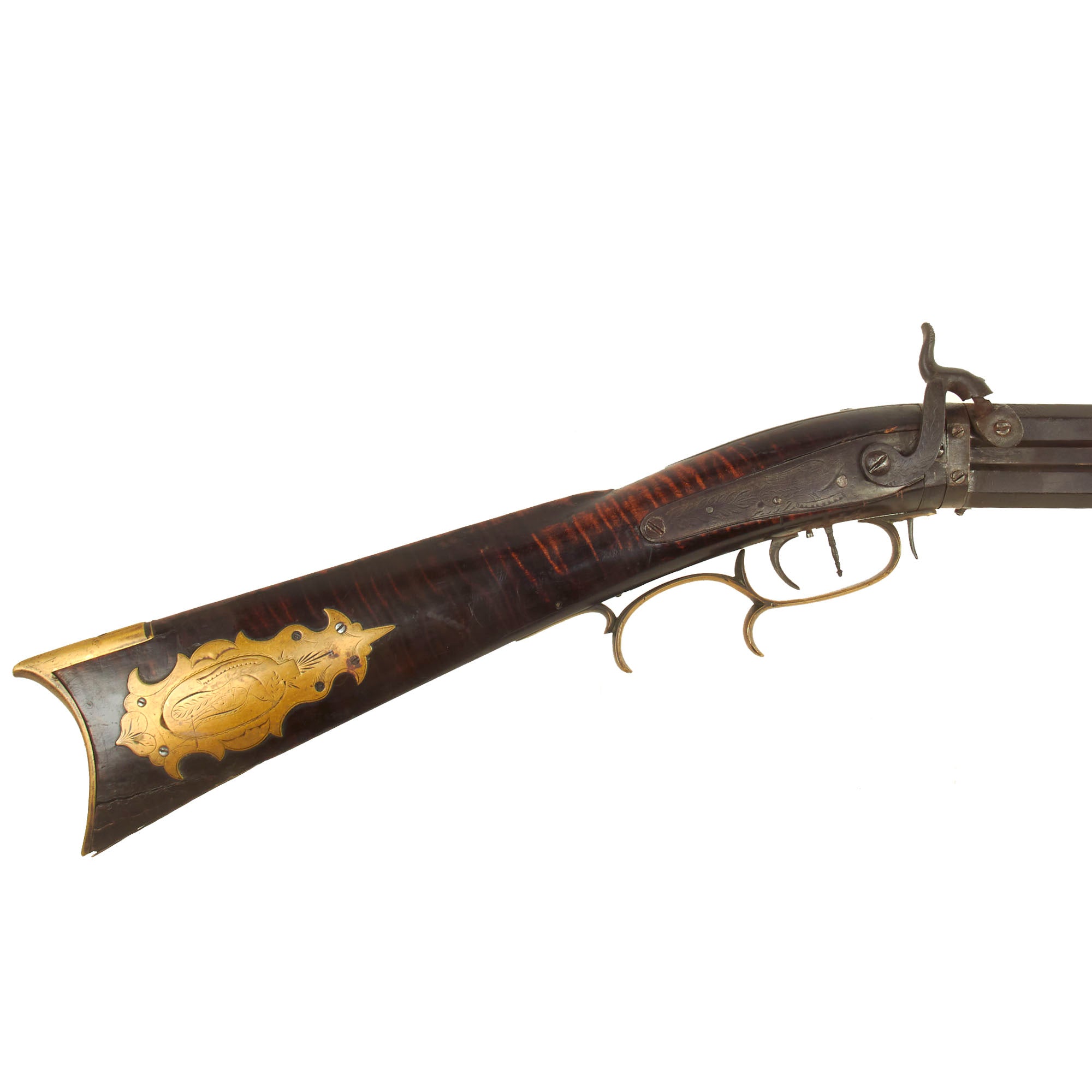 Original U.S. Pennsylvania Swivel Breech Double Barrel Percussion Rifl ...