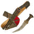Original 19th Century Arabian Horn Handled Jambiya Dagger with Decorated Scabbard and Leather Belt - Circa 1820 Original Items