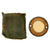 Original U.S. WWII Paratrooper D-Day Normandy Invasion Clip On Luminous Disc Helmet Marker With Original Pouch Original Items