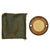 Original U.S. WWII Paratrooper D-Day Normandy Invasion Clip On Luminous Disc Helmet Marker With Original Pouch Original Items