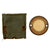 Original U.S. WWII Paratrooper D-Day Normandy Invasion Clip On Luminous Disc Helmet Marker with Original Pouch Original Items