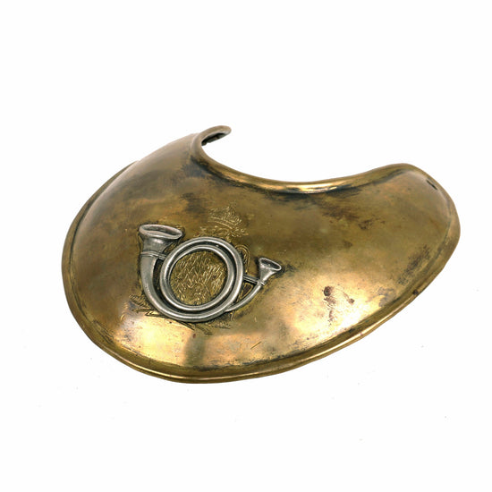 DRAFT Original French 2nd Empire Reserve / Gendarmerie Officers’ Liberté, Ordre Public Brass Gorget Original Items