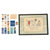 Original U.S. WWII Propaganda Item & Matchbook Lot - Framed Placemat & Jap Hunting License Original Items