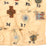 Original German WWII American G.I. Tinnie & Badge Display Sheet - 42 Pieces Total Original Items