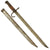 Original Japanese WWII Early Arisaka Type 30 Hooked Quillon Bayonet by Unknown Company Under Kokura Supervision with Scabbard Original Items