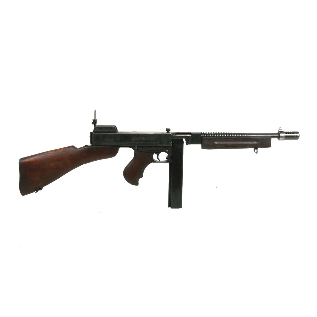 Original U.S. WWII Thompson M1928A1 Display Submachine Gun Serial NO.S-326004 - Original WW2 Parts Original Items