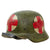 Original German WWII M40 Refurbished SS Normandy Medic Sanität Helmet - Size 64 Shell Original Items