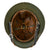 Original German WWII M40 Refurbished SS Southern Russian Front Camouflage Helmet - Stamped EF64 Original Items