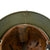 Original German WWII M40 Refurbished SS Southern Russian Front Camouflage Helmet - Stamped EF64 Original Items