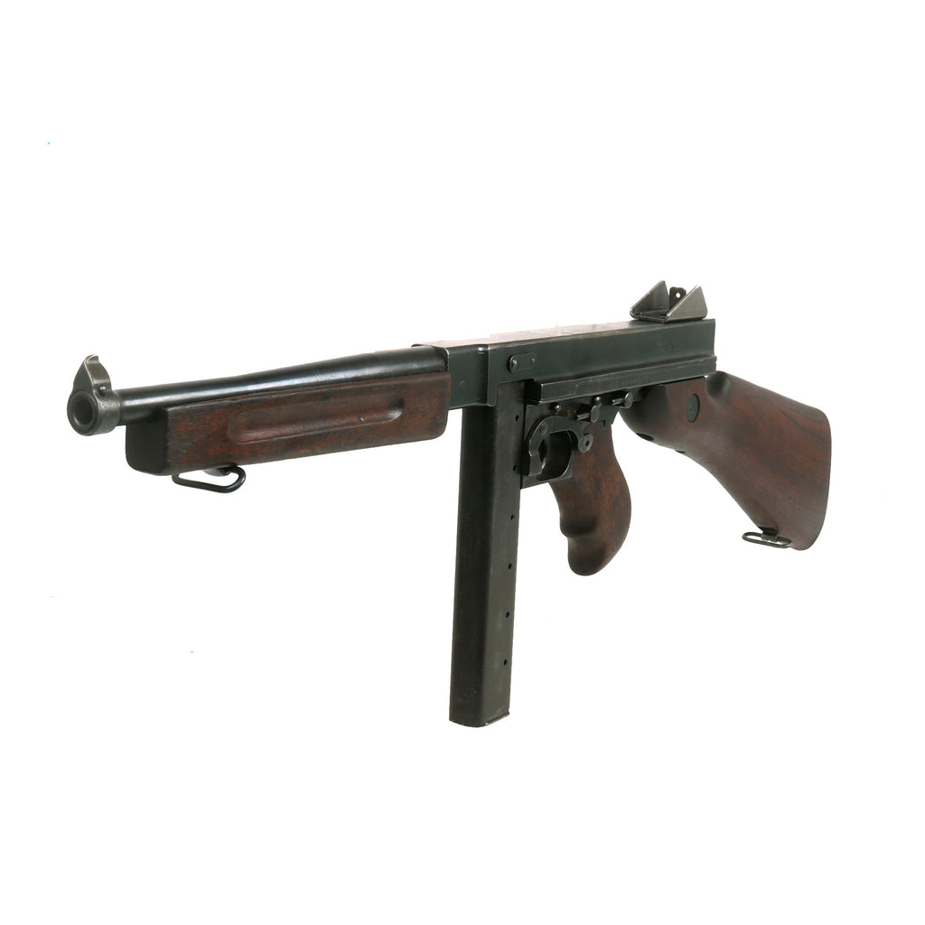 Original U.S. WWII Thompson M1 Display Submachine Gun by Auto Ordnance ... Ww2 thompson machine gun