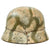 Original German WWII Refurbished M40 SS Battle of Leningrad Unique Winter Camouflage Helmet - Stamped EF66 Original Items