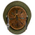 Original German WWII M40 Refurbished 1944 Pattern Normandy Camouflage SS Helmet - Stamped EF66 Original Items