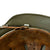 Original German WWII M40 Refurbished 1944 Pattern Normandy Camouflage SS Helmet - Stamped EF66 Original Items