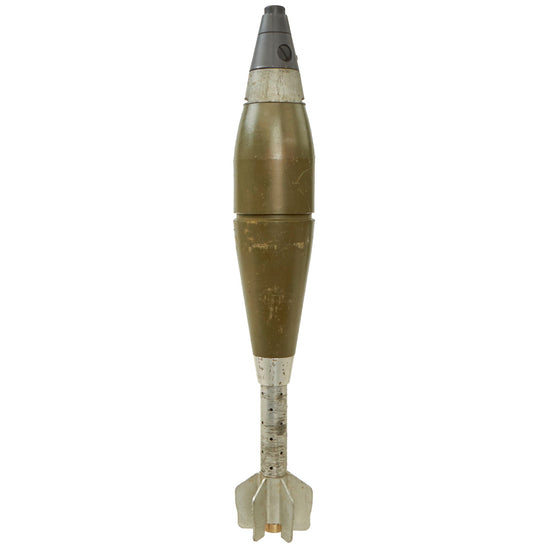 Original U.S. Vietnam War Inert M374A1 Practice HE 81mm Mortar Round - Dated 1973 Original Items