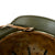 Original German WWII M40 Refurbished Chicken Wire Normandy Camouflage SS Helmet - Stamped EF66 Original Items
