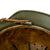Original German WWII M40 Refurbished Battle of Kursk SS Camouflage Helmet - Stamped EF66 Original Items