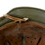 Original German WWII M40 Refurbished Chicken Wire Half Basket Normandy Camouflage SS Helmet - Stamped EF66 Original Items