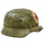 Original German WWII M40 Refurbished SS Normandy Chicken Wire Medic Sanität Helmet - Stamped Q66 Original Items