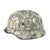 Original German WWII Refurbished M40 SS Battle of Leningrad Textured Winter Camouflage Chicken Wire Helmet - Stamped EF66 Original Items