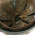 Original German WWII M40 Refurbished 16th SS Division at Anzio Italian Front Camouflage Chicken Wire Helmet - Stamped EF66 Original Items