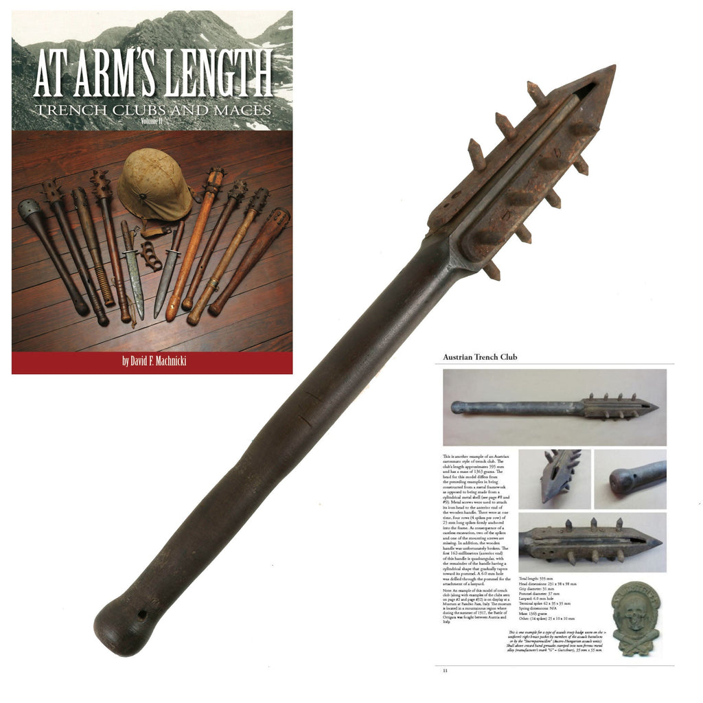 Original Austro-Hungarian WWI Rastremato Model Trench Raiding Club - Featured in “At Arms Length: Trench Clubs and Knives” by David F. Machnicki Original Items