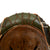Original German WWII M40 Refurbished Chicken Wire Normandy Camouflage SS Helmet - Stamped EF66 Original Items