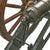 Original British Early 19th Century Bronze 1-Pounder Falconet Cannon with War Department Marked Iron Carriage and Wood Spoked Wheels Original Items