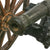 Original British Early 19th Century Bronze 1-Pounder Falconet Cannon with War Department Marked Iron Carriage and Wood Spoked Wheels Original Items
