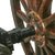 Original British Early 19th Century Bronze 1-Pounder Falconet Cannon with War Department Marked Iron Carriage and Wood Spoked Wheels Original Items