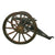 Original British Early 19th Century Bronze 1-Pounder Falconet Cannon with War Department Marked Iron Carriage and Wood Spoked Wheels Original Items