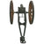Original British Early 19th Century Bronze 1-Pounder Falconet Cannon with War Department Marked Iron Carriage and Wood Spoked Wheels Original Items