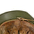 Original German WWII M40 Refurbished Chicken Wire Half Basket Winter Normandy Camouflage SS Helmet - Stamped Q66 Original Items