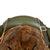 Original German WWII M40 Refurbished Chicken Wire Half Basket Winter Normandy Camouflage SS Helmet - Stamped Q66 Original Items