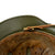 Original German WWII M40 Refurbished Chicken Wire Half Basket Normandy Camouflage SS Helmet - Stamped EF66 Original Items