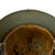 Original German WWII M40 Refurbished Rare Island Pattern Camouflage Chicken Wire Half Basket Helmet - Stamped EF64 Original Items