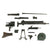 Original German WWI Maxim MG 08/15 Machine Gun Parts Set by Erfurt Arsenal dated 1918 with Bipod & Replica Belt Drum - Matching Serial 8516 a Original Items