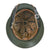 Original German WWII M40 Refurbished Battle of Kursk SS Sawdust Textured Camouflage Helmet - Stamped SE66 Original Items