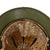 Original German WWII M40 Refurbished Battle of Kursk SS "Watermelon" Camouflage Helmet - Stamped EF66 Original Items