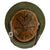 Original German WWII M40 Refurbished Battle of Kursk Splinter Camouflage Chicken Wire Helmet - Stamped EF66 Original Items