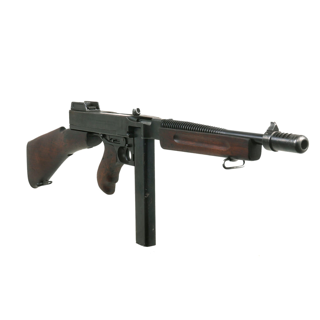 Original U.S. WWII Thompson M1928A1 Display Submachine Gun Serial NO.S-440659 - Original WW2 Parts Original Items