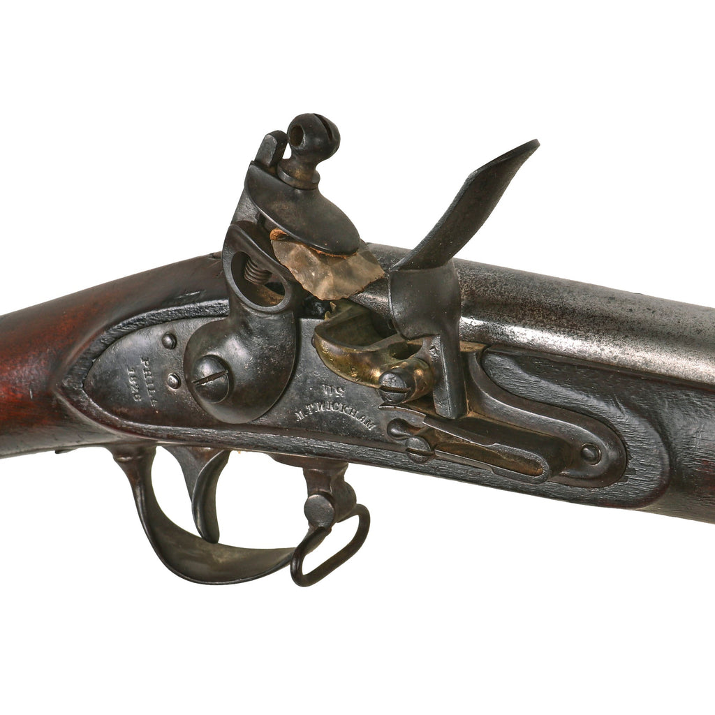Original U.S. Springfield Model 1822 Flintlock Contract Musket by M.T ...