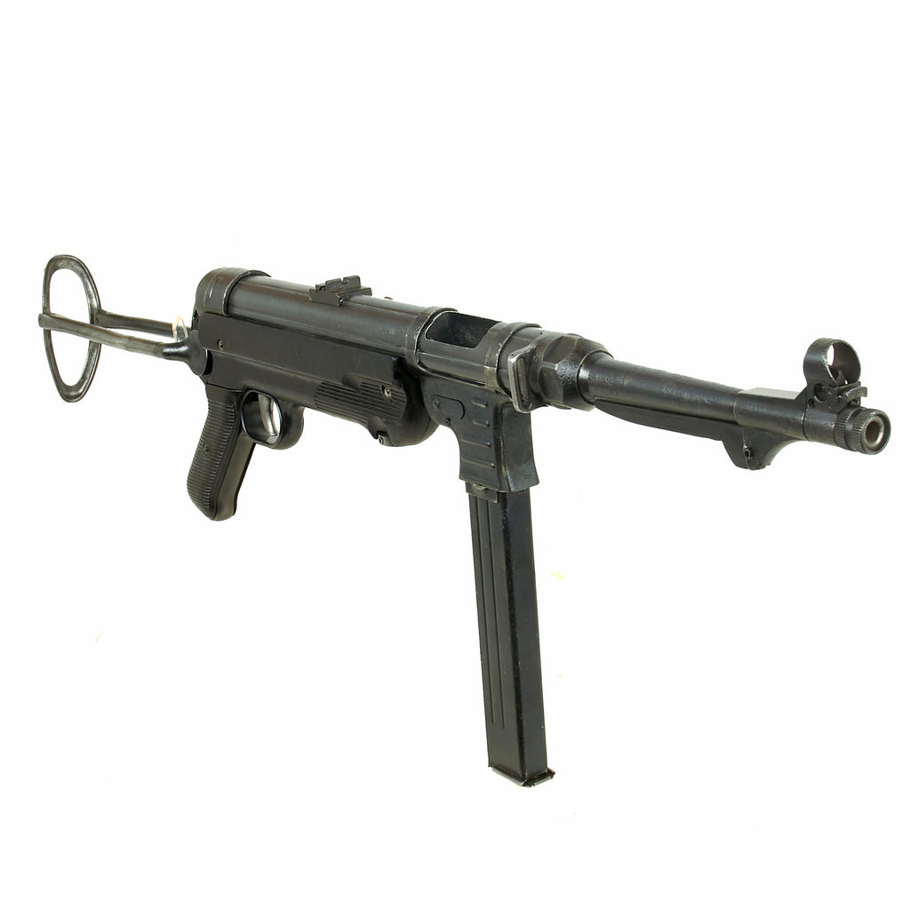Original German WWII 1942 Dated MP 40 Display Gun by Steyr with Live Barrel & Magazine - Maschinenpistole 40 Original Items