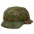 Original German WWII M40 Refurbished Battle of Kursk SS Panzer Camouflage Helmet - Stamped EF64 Original Items