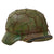 Original German WWII M40 Refurbished Battle of Kursk SS Panzer Camouflage Helmet - Stamped EF64 Original Items