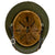 Original German WWII M40 Refurbished Battle of Kursk SS Panzer Camouflage Helmet - Stamped EF64 Original Items