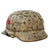 Original German WWII M40 Refurbished SS "Kampfgruppe Peiper" Ardennes Winter Medic Sanität Helmet - Stamped EF64 Original Items