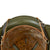 Original German WWII M40 Refurbished 5th SS Panzer Division 1944 Camouflage Helmet - Stamped EF66 Original Items